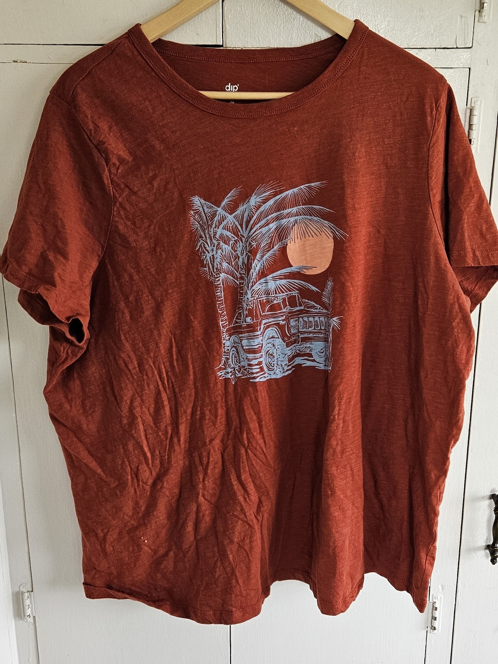 dip Burnt Orange Palm & Jeep Graphic Tee